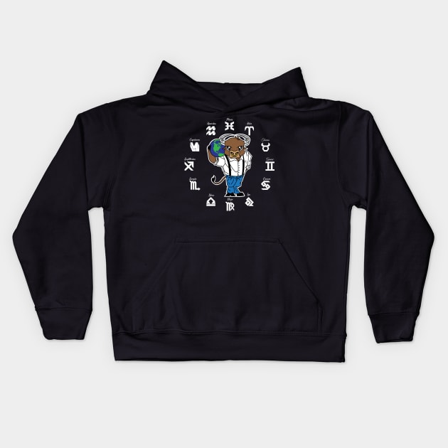 Year of the Ox Chinese Zodiac Animal Kids Hoodie by standwithnzy